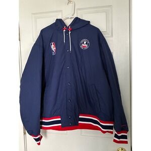 Men's 3XL NWT Brooklyn Nets Nike Navy 2021/22 City EditioN  Hooded Full-Zip Bom